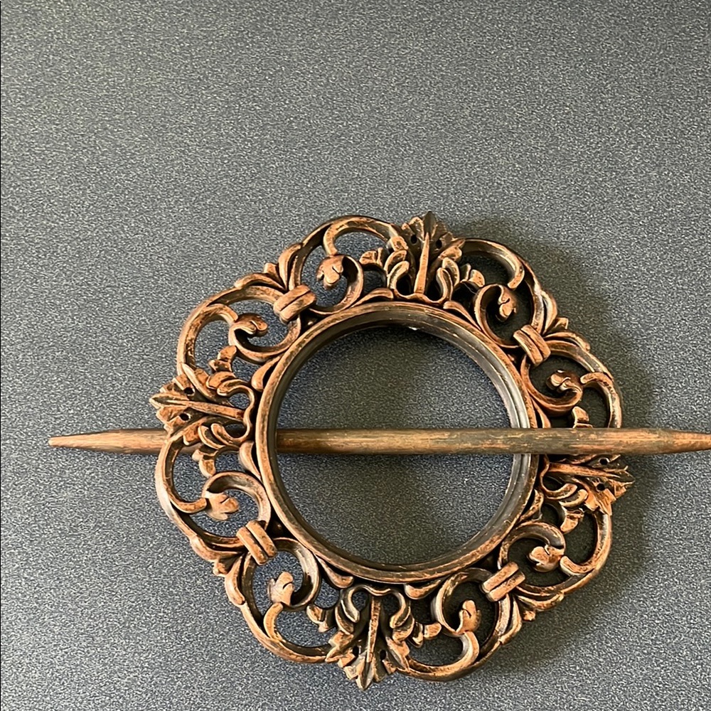 Antique bronze faux curtain tieback. 20 count
